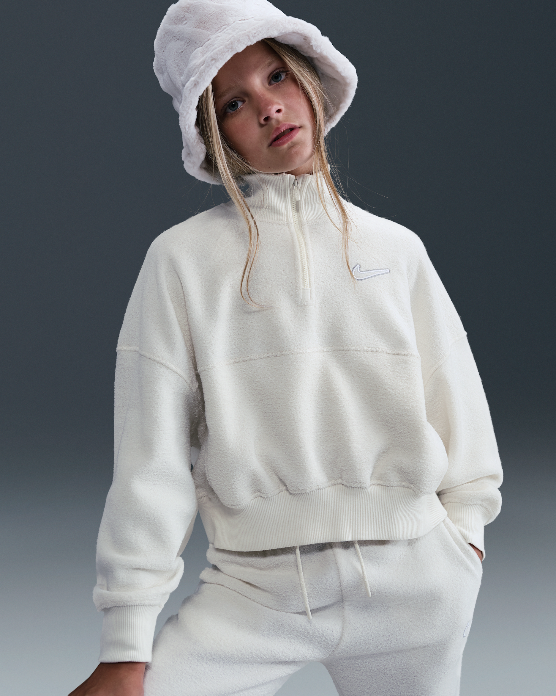 トイトイ Dzianinowa koszulka z długim rękawem dla dużych dzieci (dziewcząt